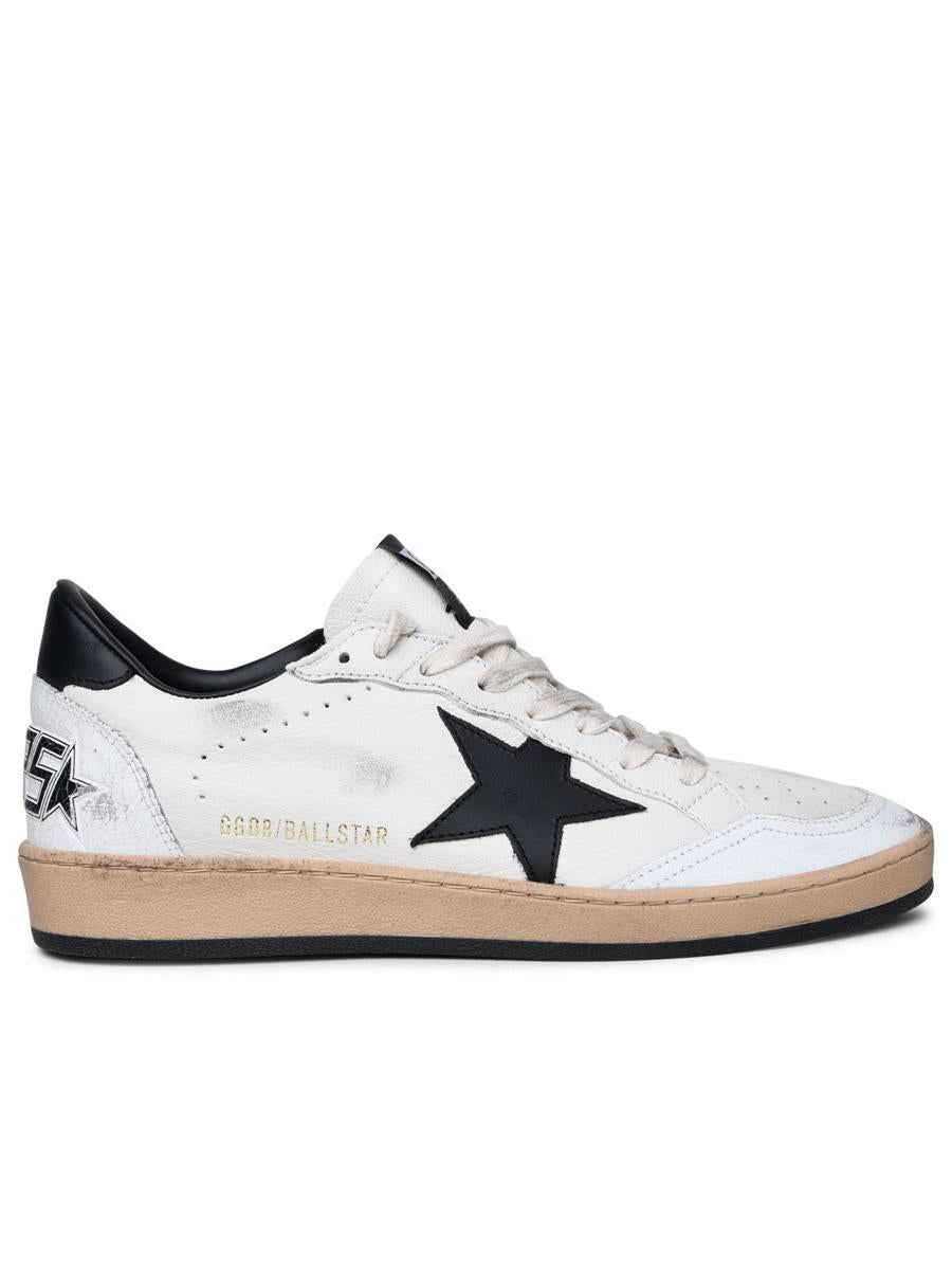 Golden Goose 'Ball Star' Vita Lädersneakers