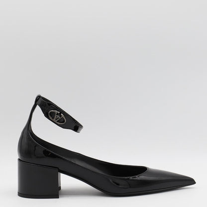 Valentino Garavani svarta läderpumps