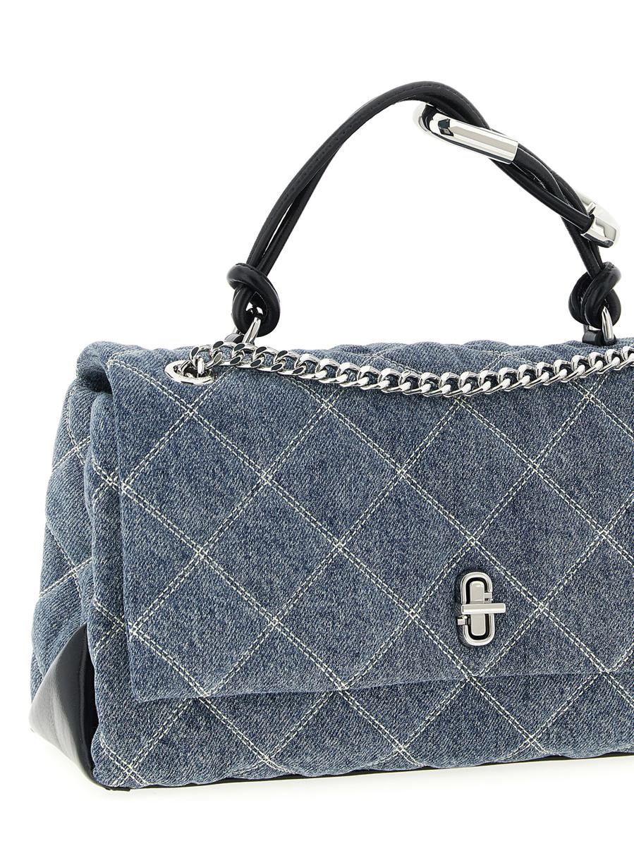 Marc Jacobs 'The Quilted Denim Dual' Mellanstor Axelväska