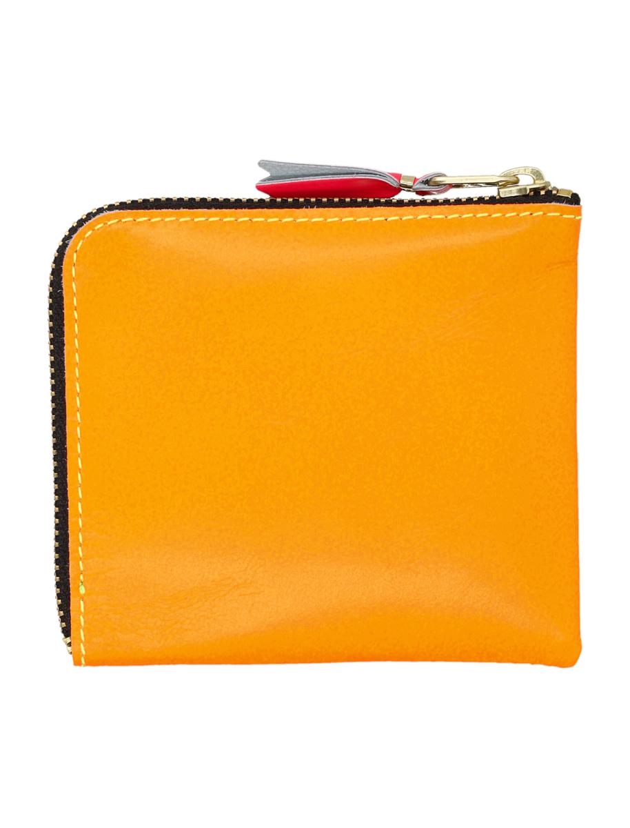 Comme Des Garçons Super Fluo liten myntplånbok med dragkedja