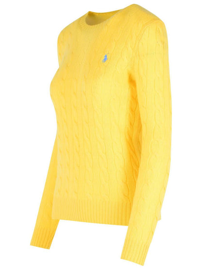 Polo Ralph Lauren Gul tröja i kashmirblandning