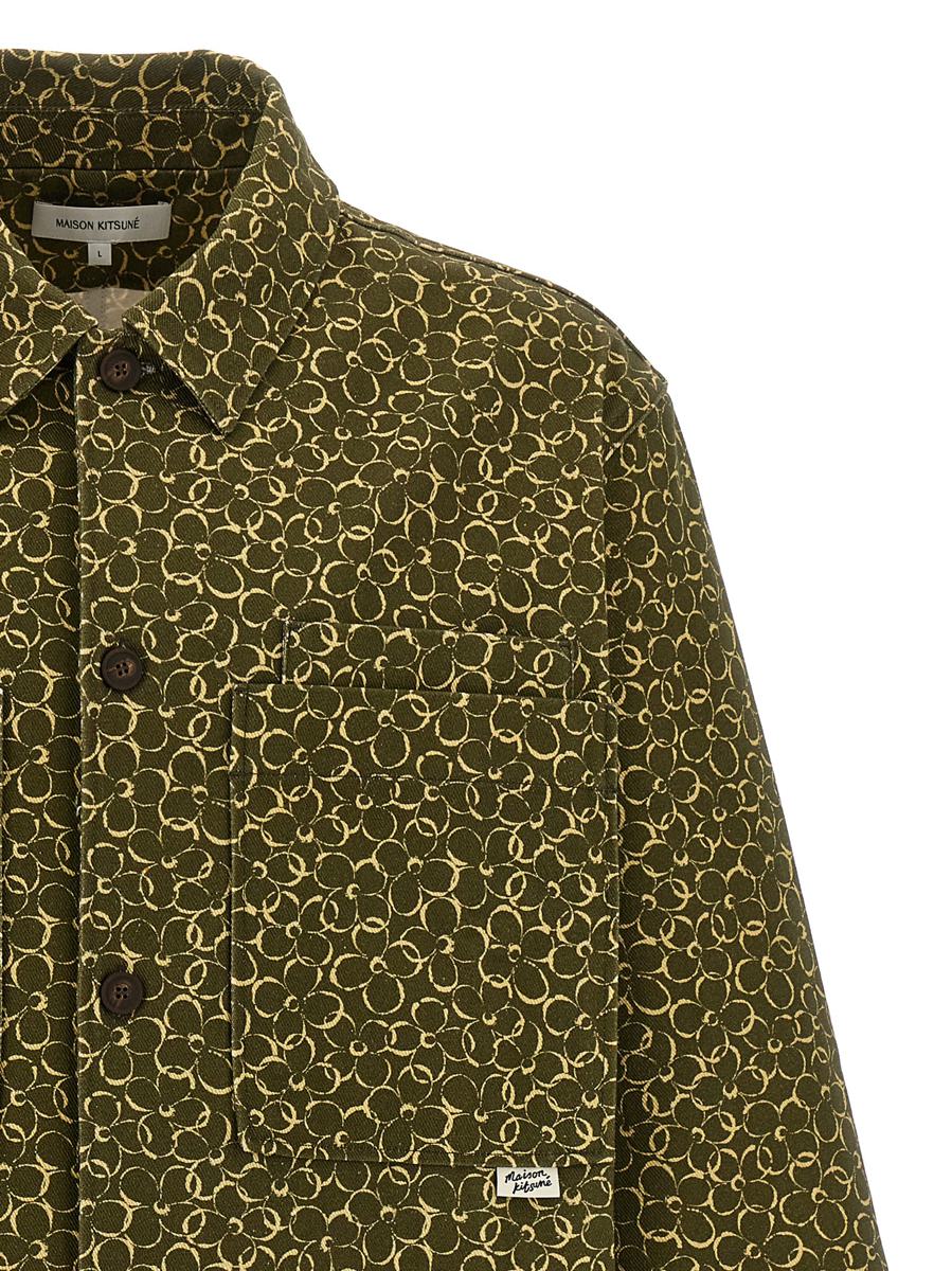 Maison Kitsune blommig överskjorta