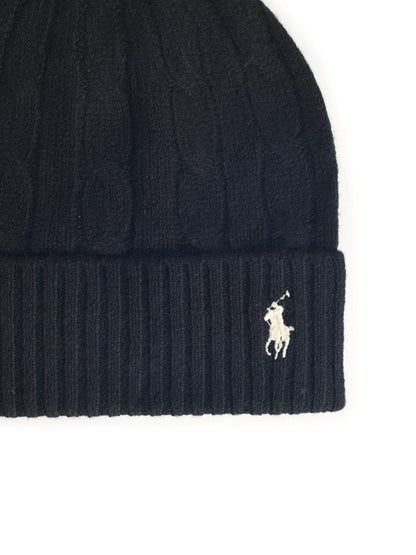 Polo Ralph Lauren svart mössa i ullblandning