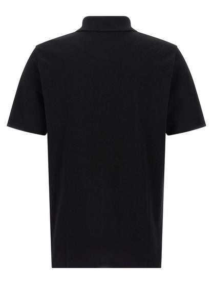 Balmain-pikétröja med broderi och logotyp