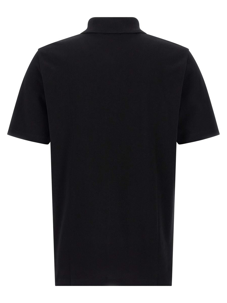 Balmain-pikétröja med broderi och logotyp
