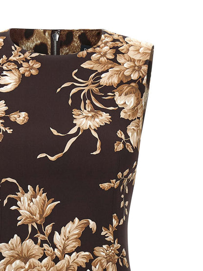 Dolce &amp; Gabbana Rosmönstrad Klänning