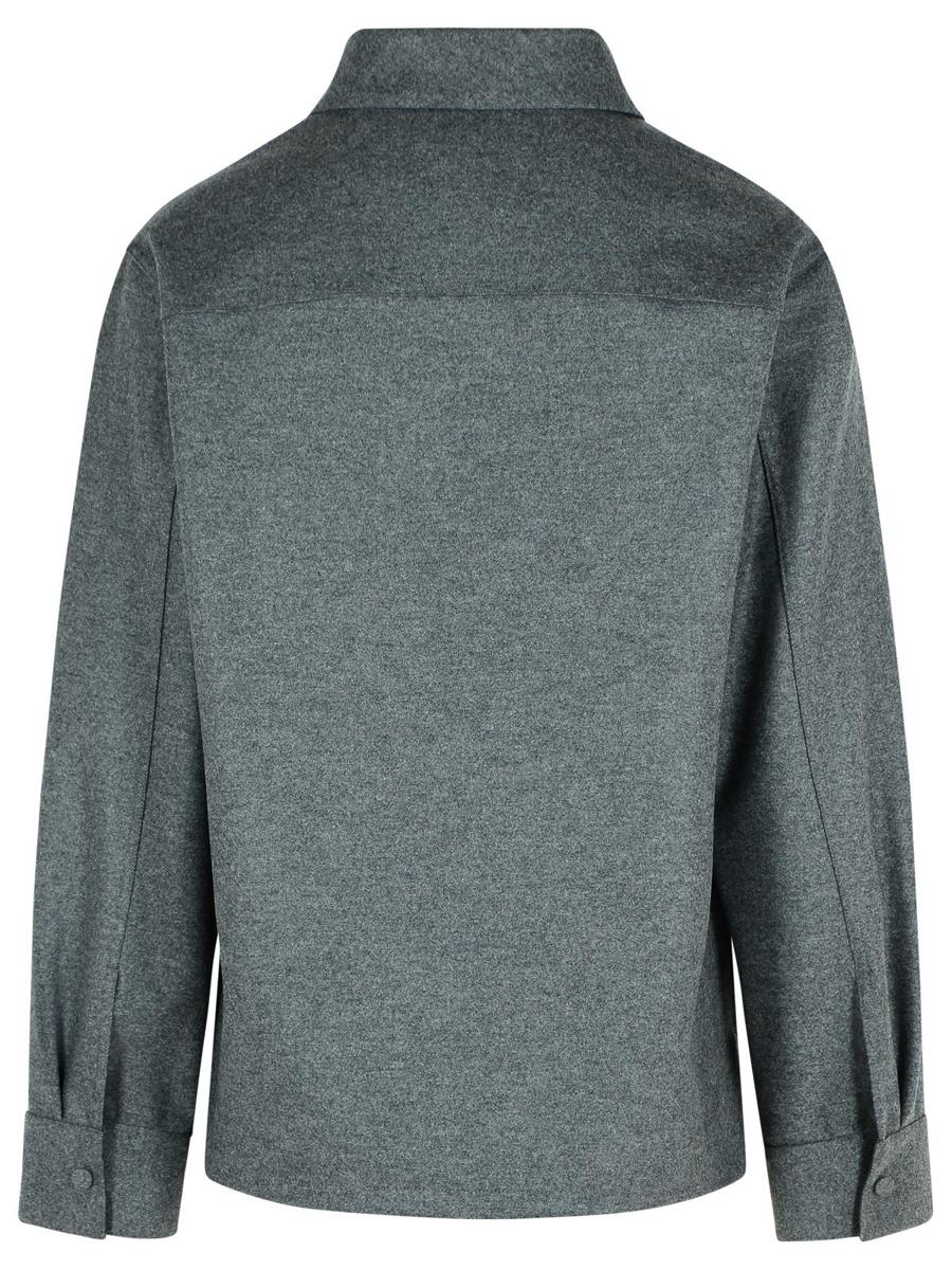 Jil Sander Grå Ylleskjorta