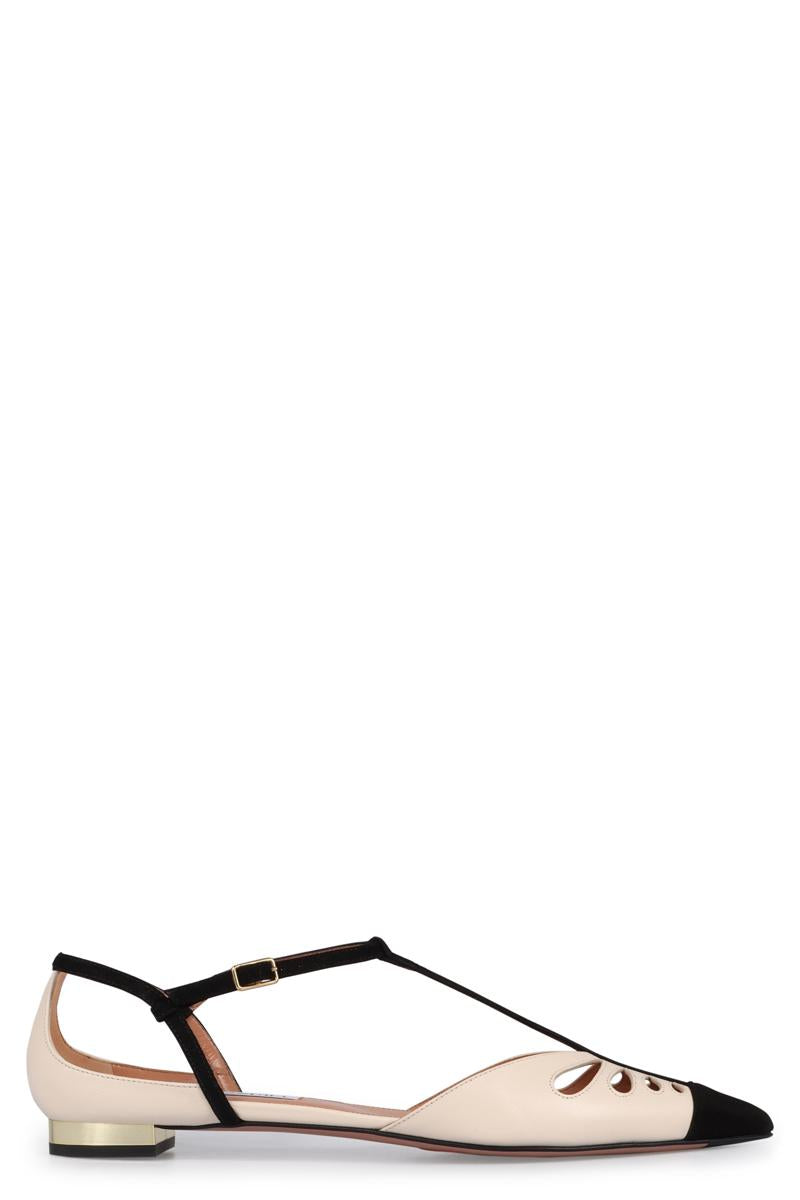 Aquazzura Camille Läderbalettskor