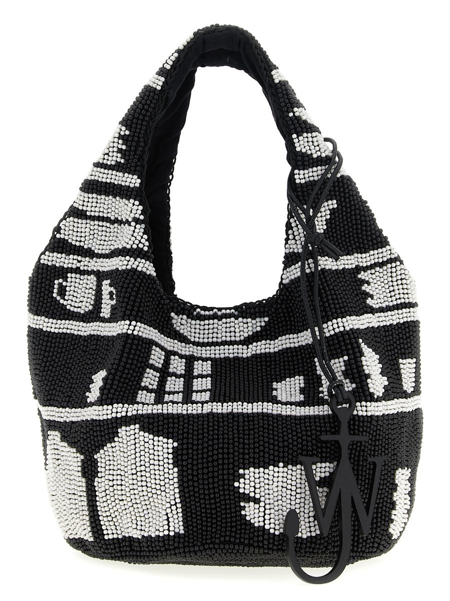 JW Anderson Mini-shoppingväska med pärlor
