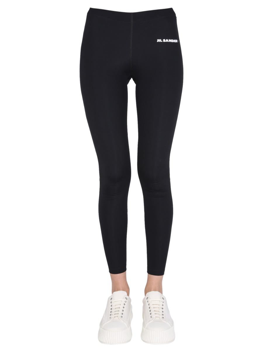 Jil Sander-leggings med logotyptryck