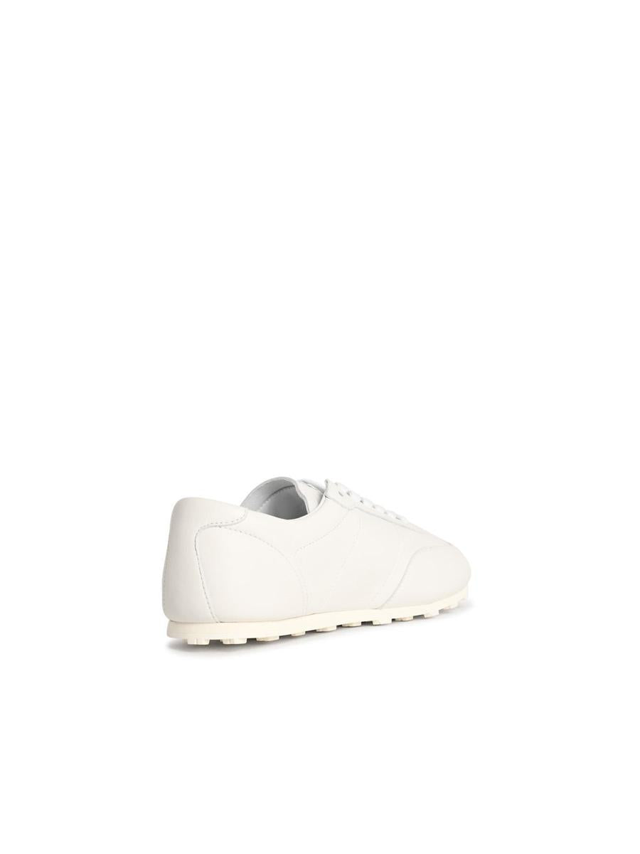 Marni vita lädersneakers