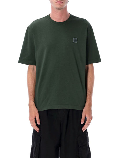 Stone Island Kompassmärke Bomullst-t-shirt