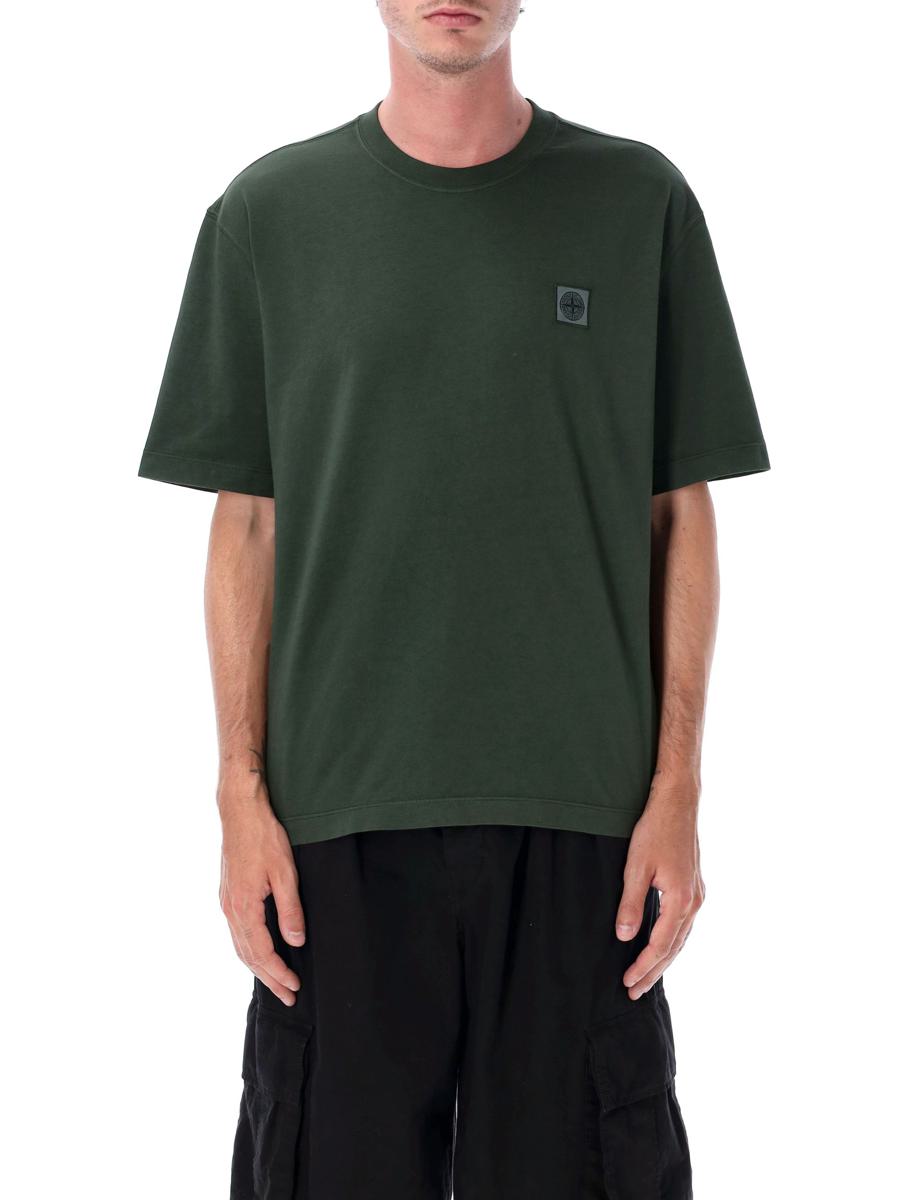 Stone Island Kompassmärke Bomullst-t-shirt