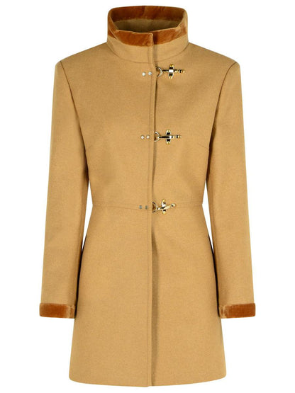 Fay Beige ullblandad kappa