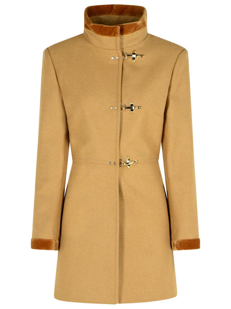 Fay Beige ullblandad kappa