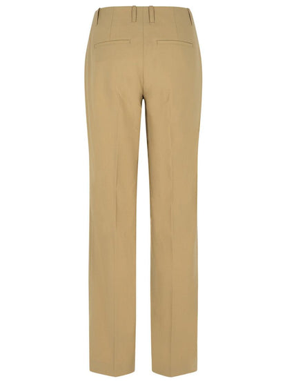 Stängda 'Sasia' Beige Byxor i Polyesterblandning