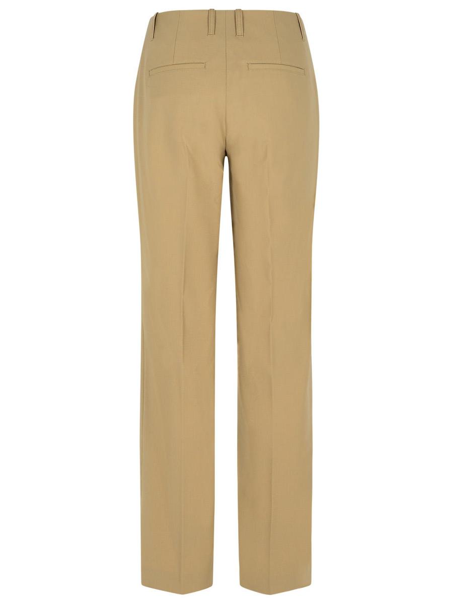 Stängda 'Sasia' Beige Byxor i Polyesterblandning
