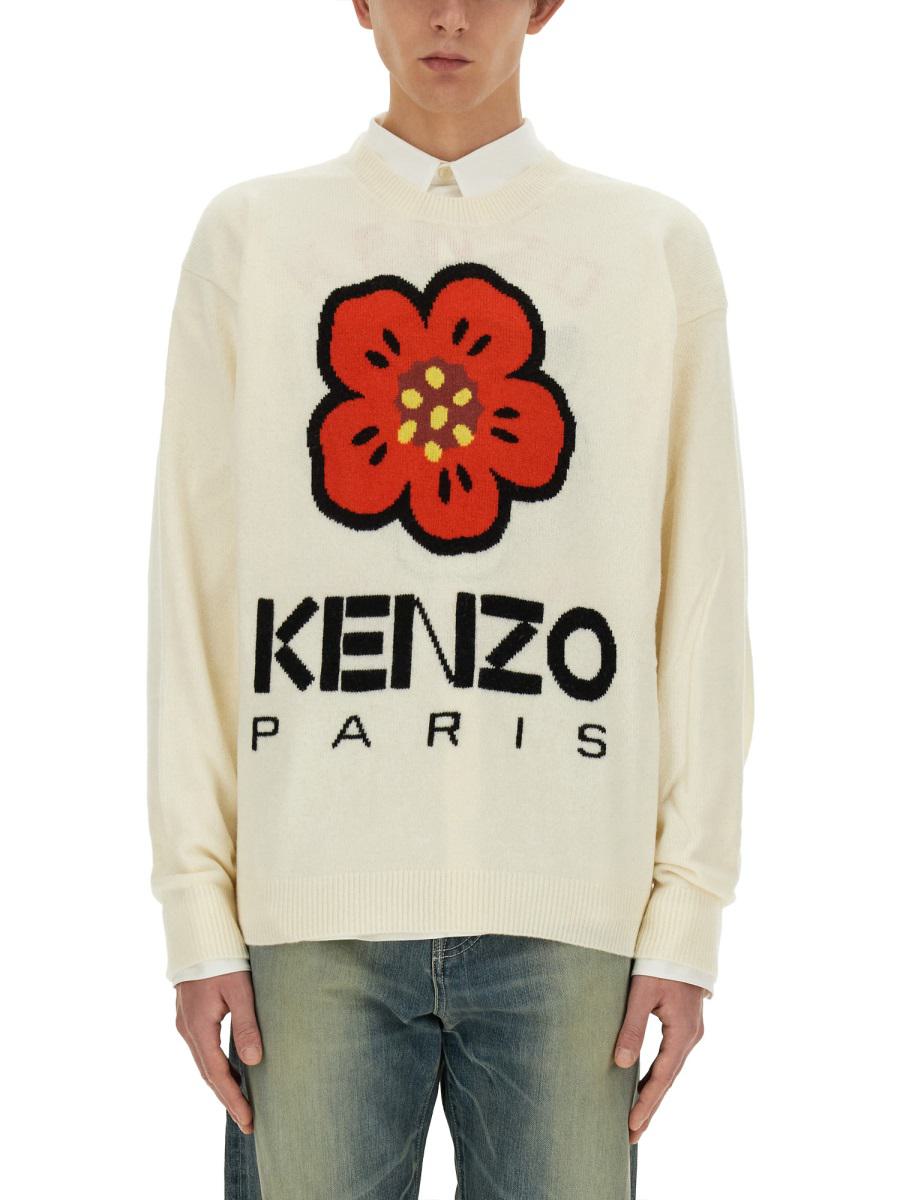 Kenzo Jersey med broderi i bokehblomma