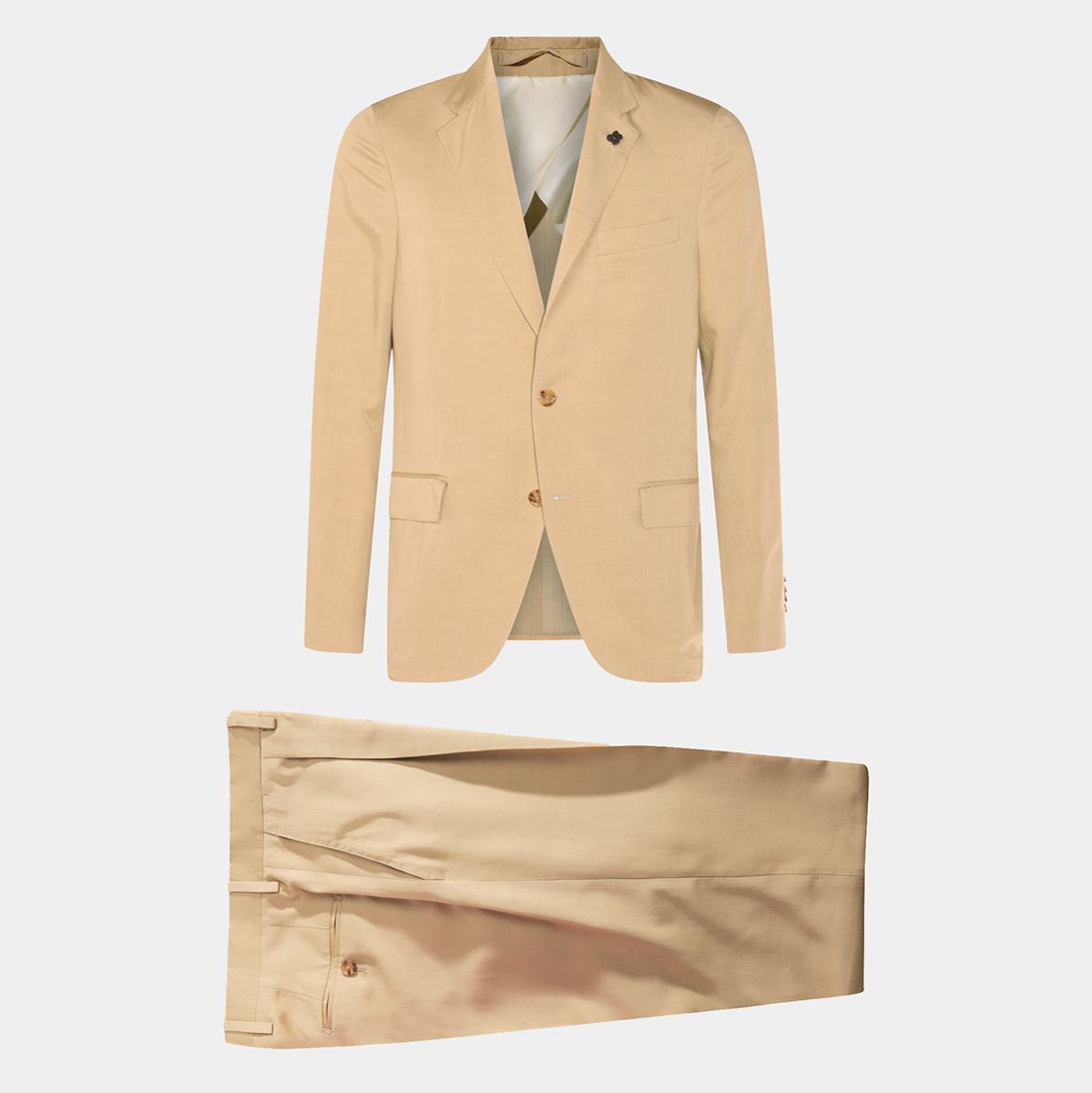 Lardini Beige Viskos Kostymer