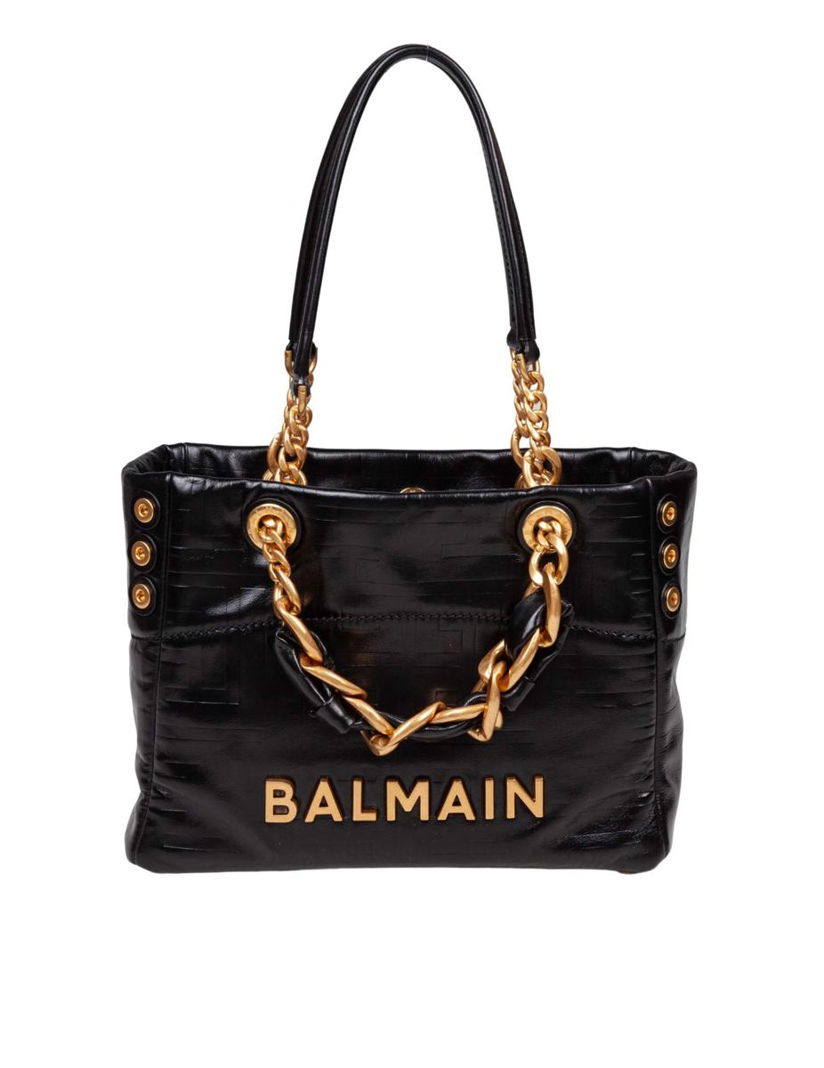 Balmain 1945 mjuk liten kalvskinnsväska