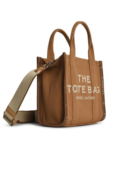Marc Jacobs 'The Small Tote' brun bomullsväska