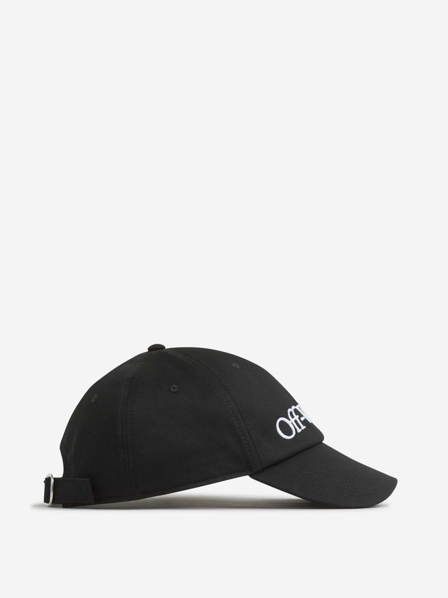 Off-white broderad bomullsmössa