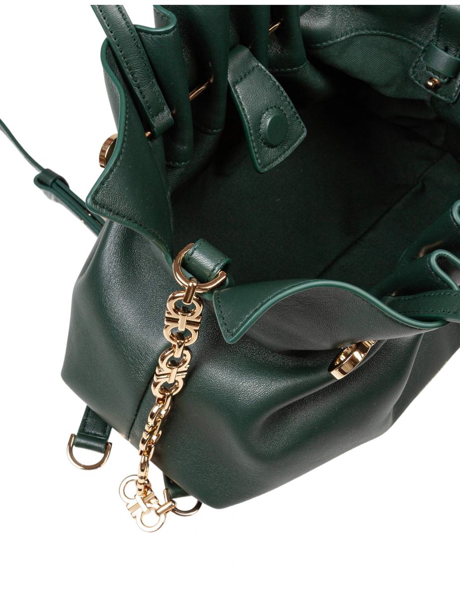 Salvatore Ferragamo mjuk nappa axelväska