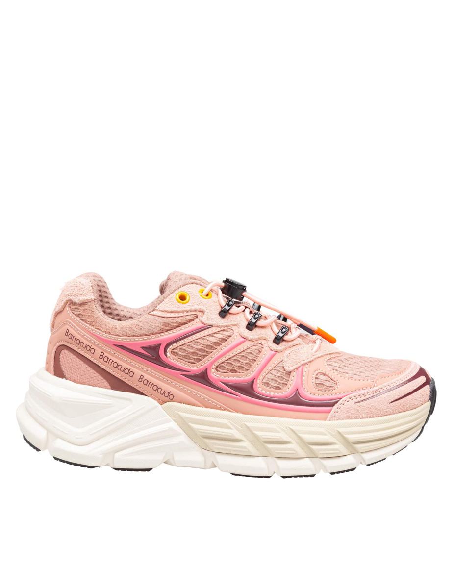 Barracuda Round-One Sneakers i tekniskt tyg och mocka