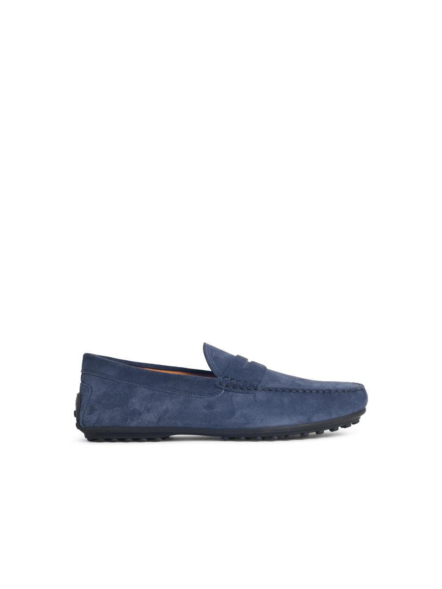 Tod's Blå Mocka Loafers