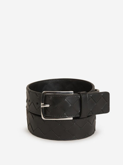 Bottega Veneta Läder Intrecciato-bälte