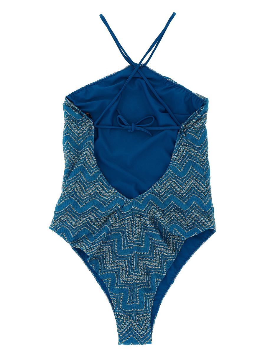Missoni Zig Zag Lamé One-Piece Baddräkt