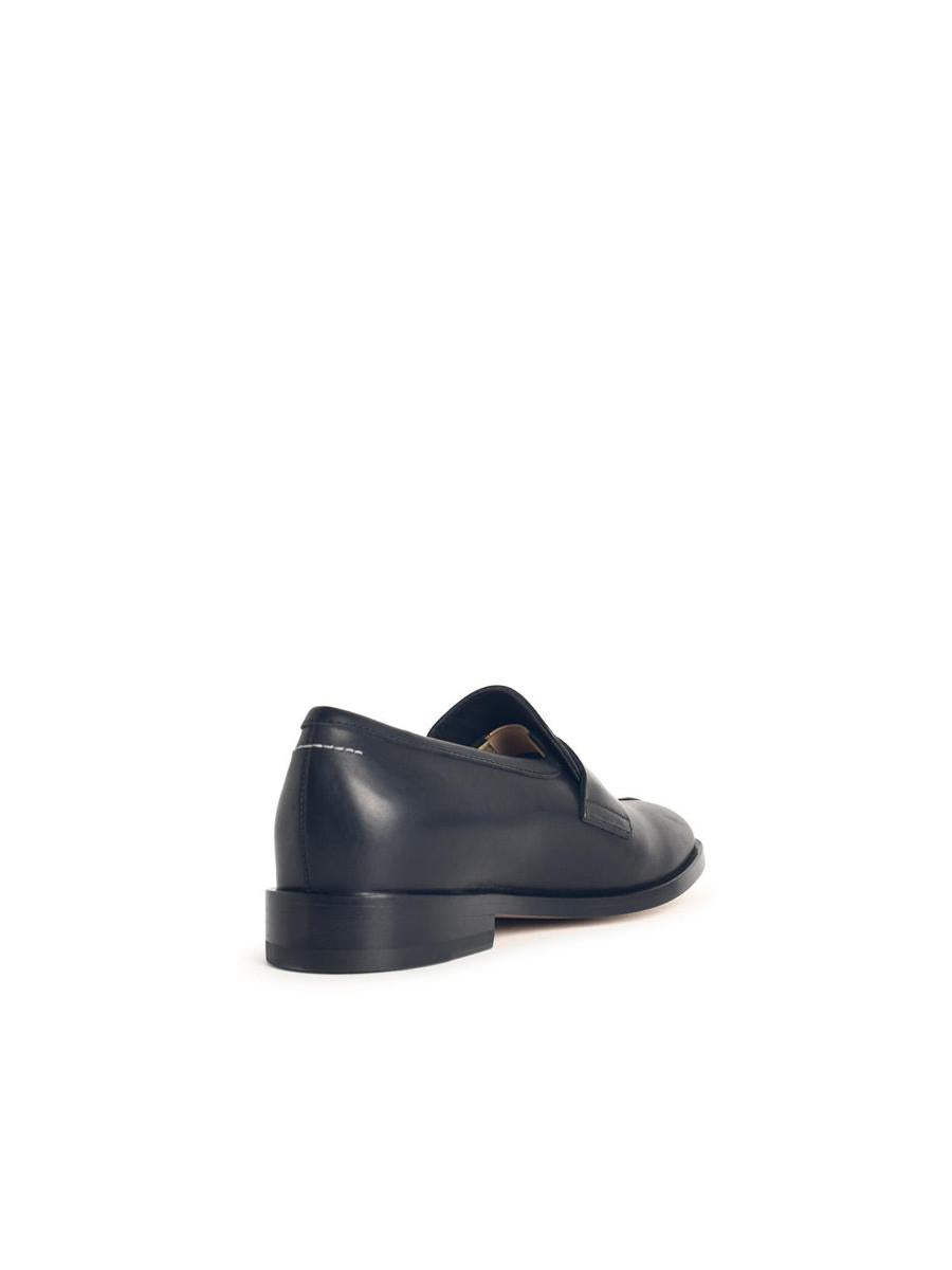MM6 Maison Margiela svarta läderloafers