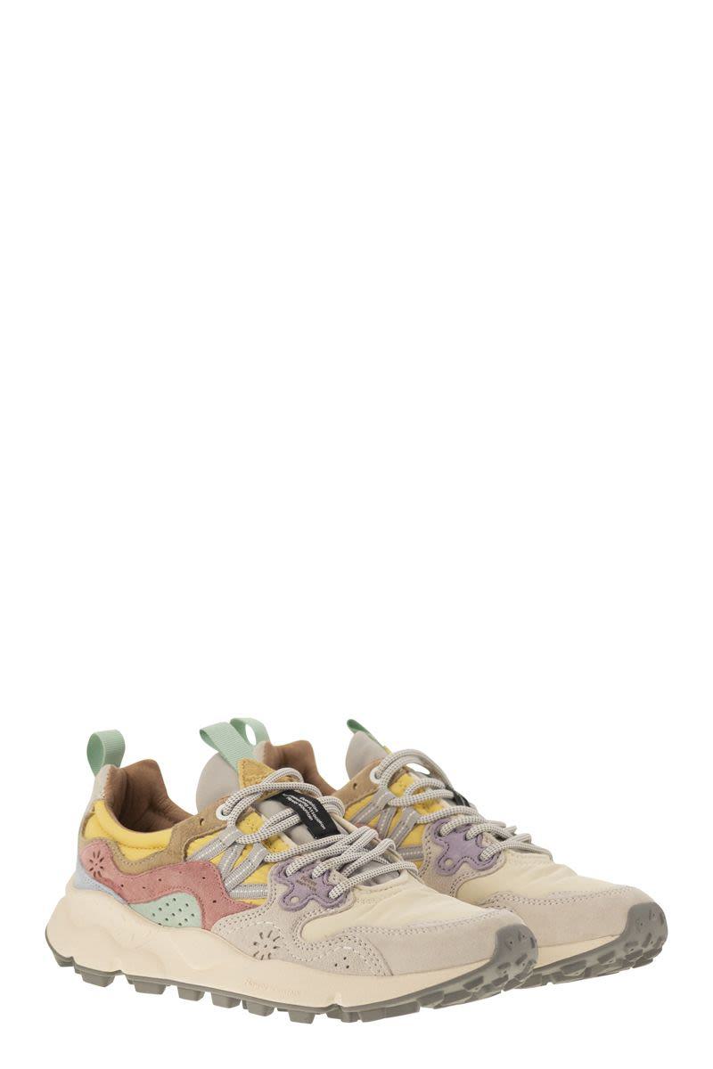 Flower Mountain Yamano 3 - Sneakers i mocka och tekniskt tyg