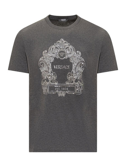 Versace – Versace – Cartouche-t-shirt med paljetter