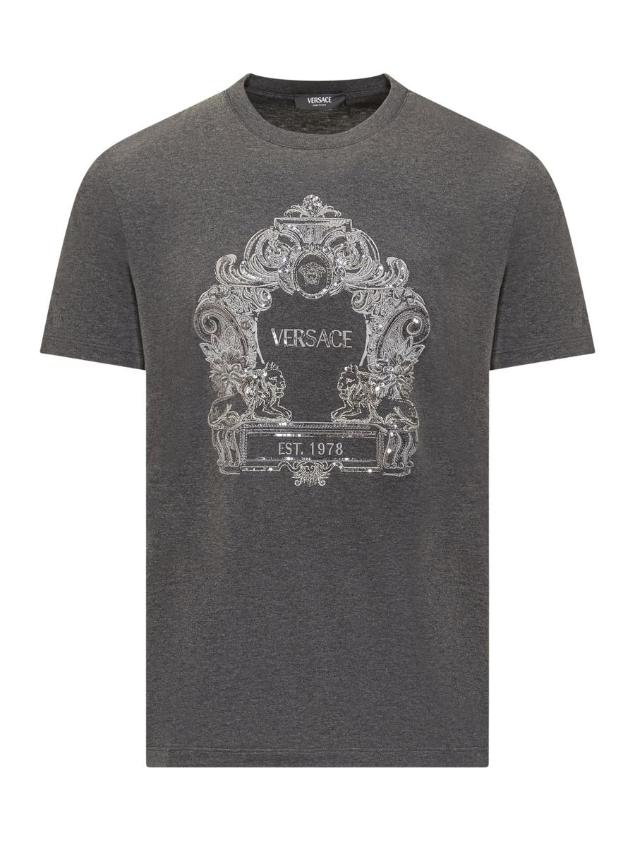 Versace – Versace – Cartouche-t-shirt med paljetter