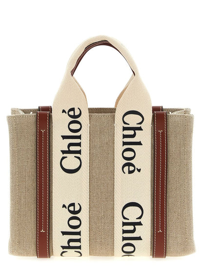 Chloé Woody liten tygväska