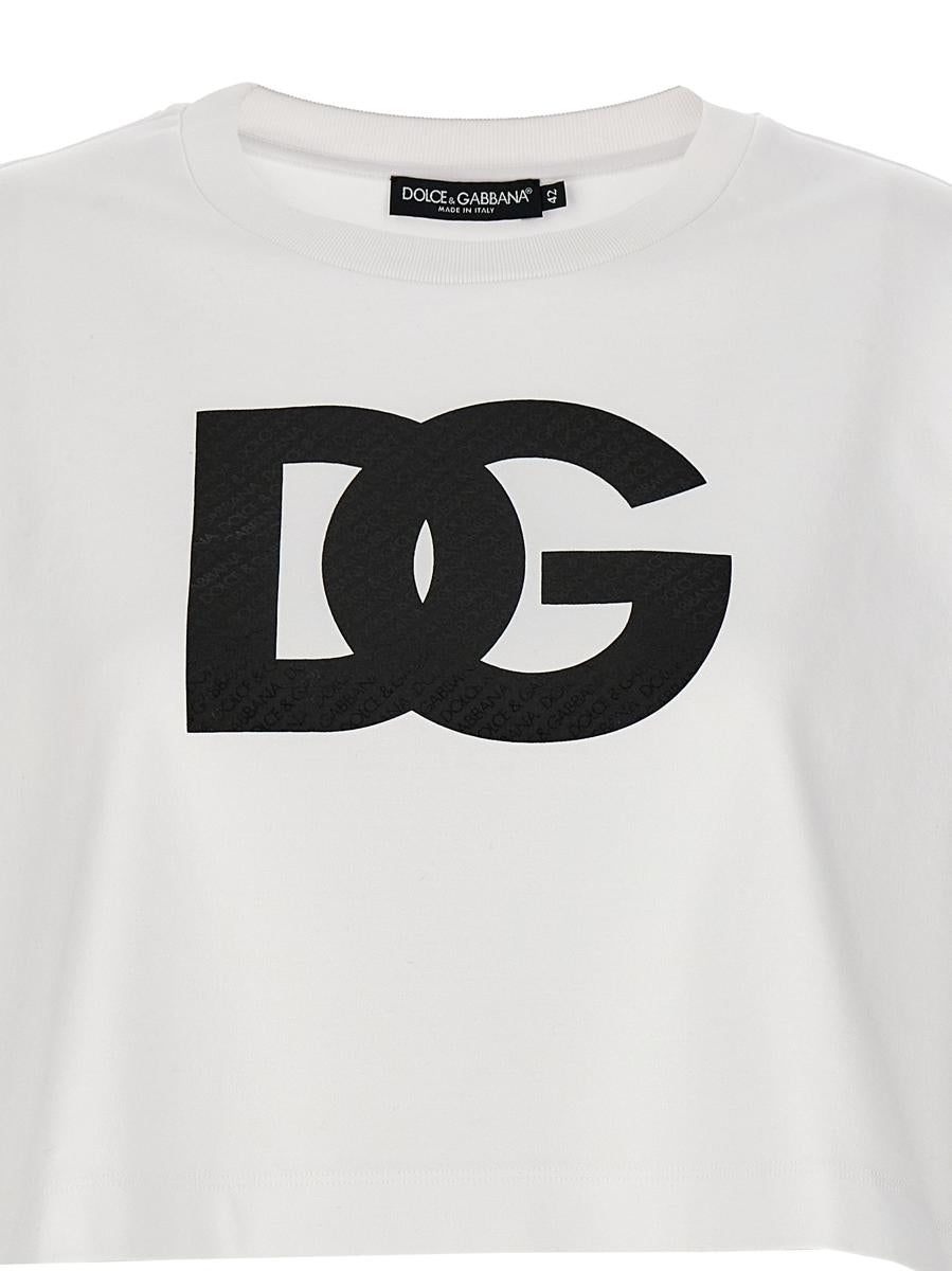 Dolce &amp; Gabbana-t-shirt med logotyp