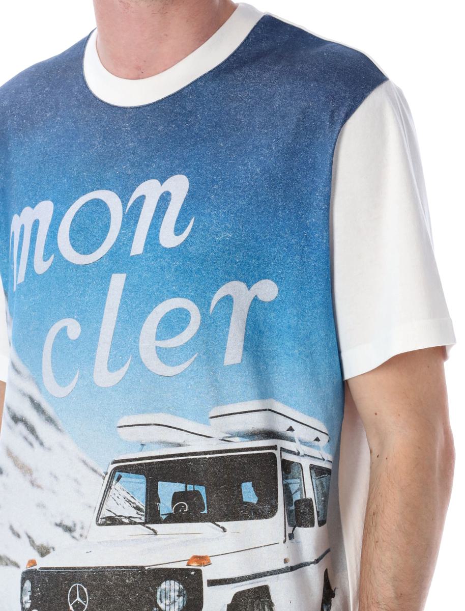 Moncler Genius tryckt bomulls-T-shirt
