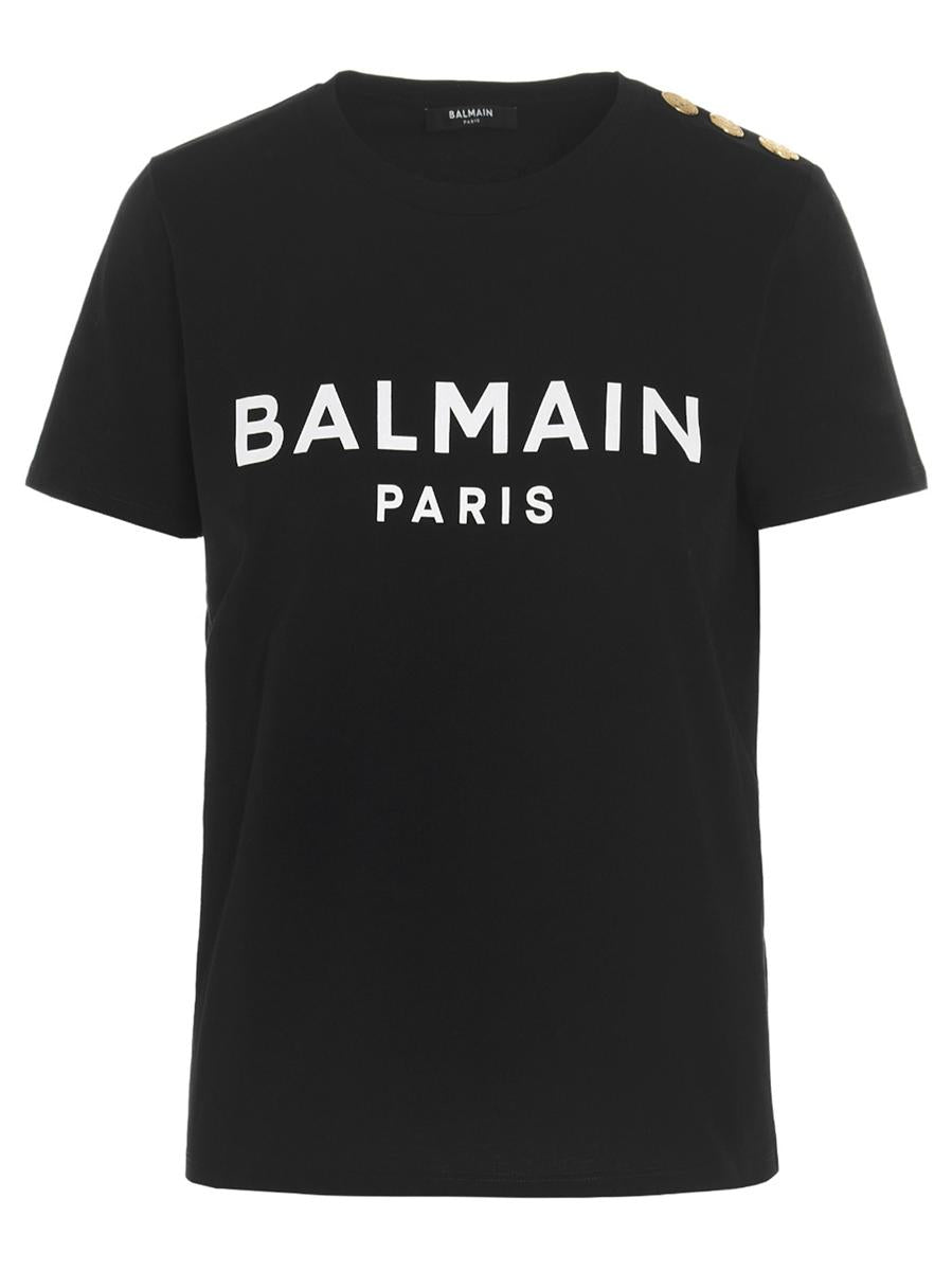 Balmain-t-shirt med logotyptryck
