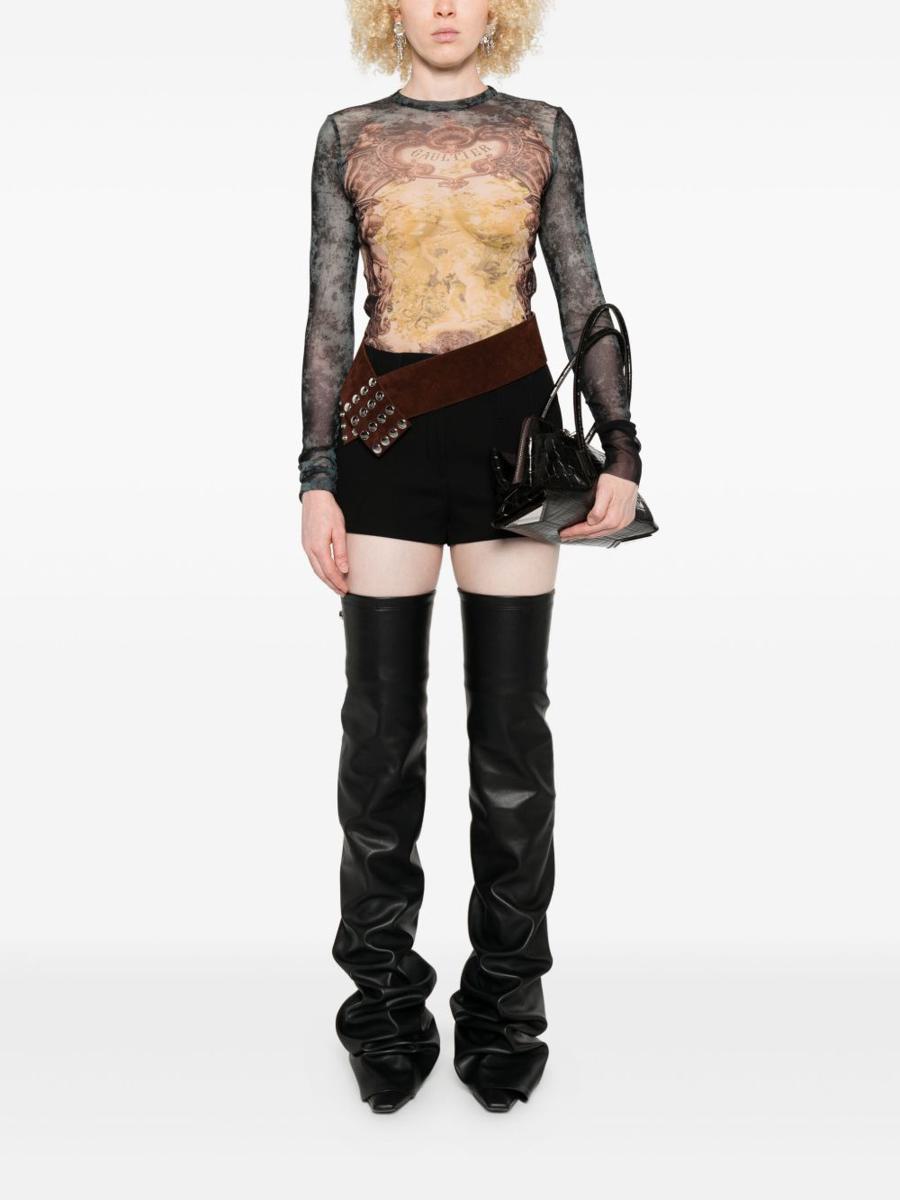 Jean Paul Gaultier The Khaki Médaillon Top