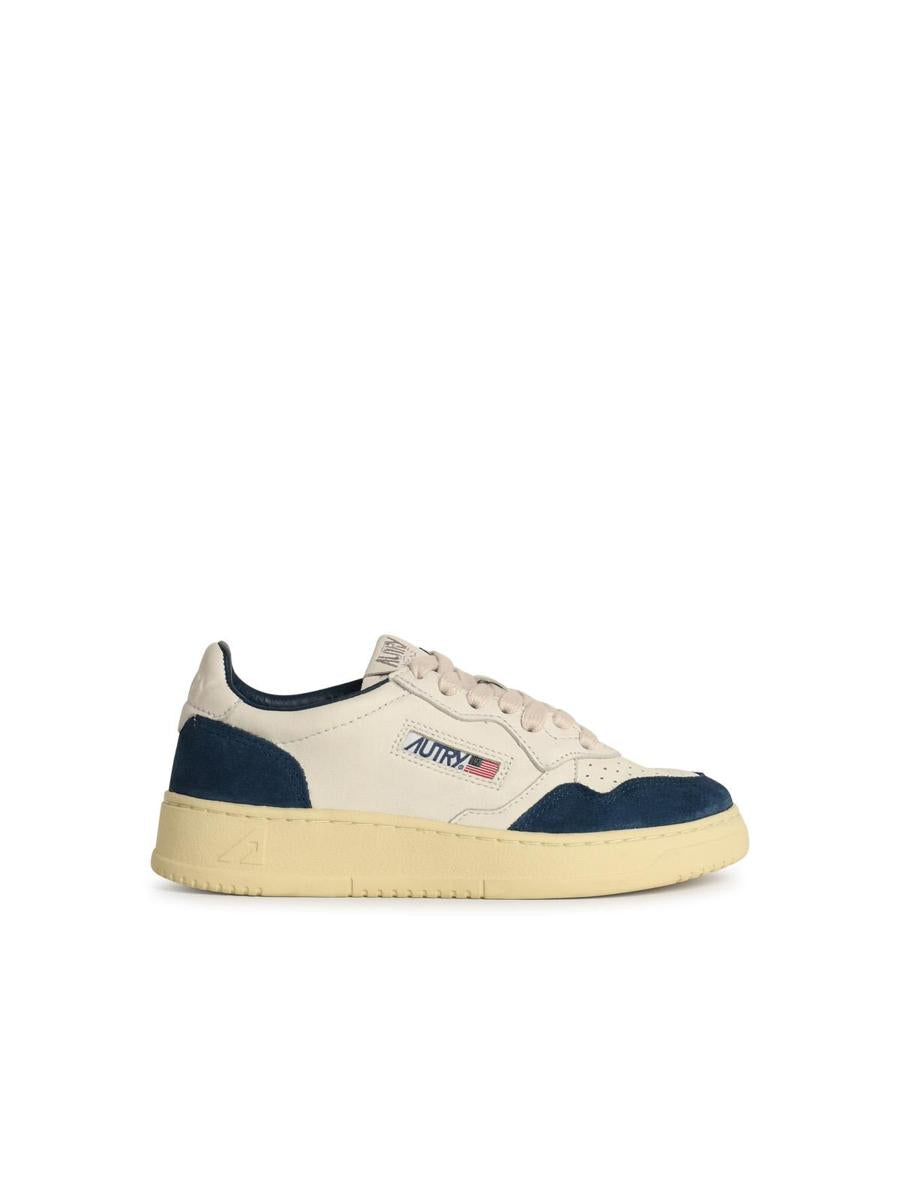 Autry 'Medialist' Blå Lädersneakers