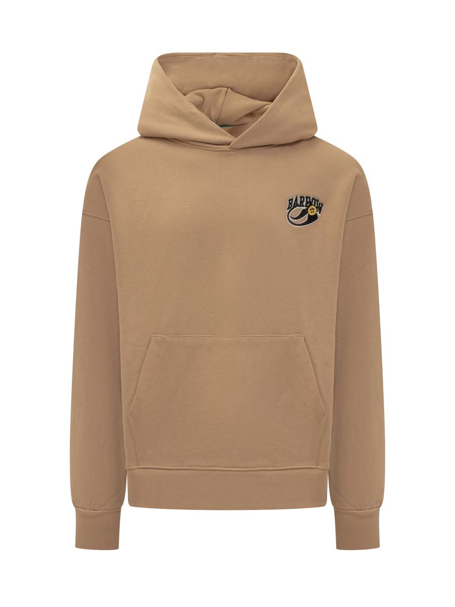 Barrow Beige Logotyp Broderad Barrow Hoodie