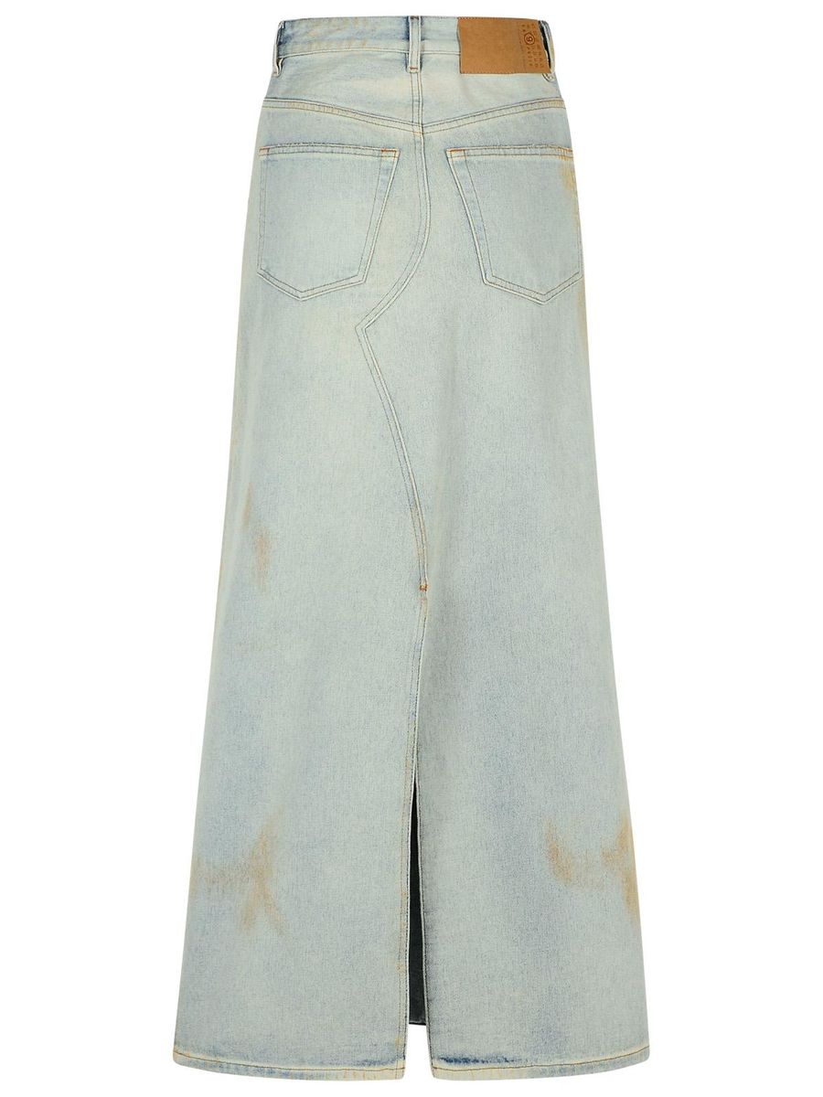 Mm6 Maison Margiela Blå Denimkjol