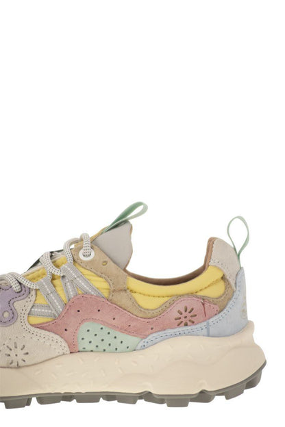 Flower Mountain Yamano 3 - Sneakers i mocka och tekniskt tyg