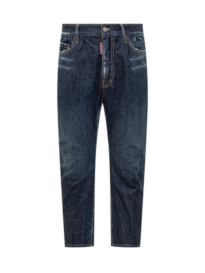 DSQUARED2 Blå Begagnade Avsmalnande Jeans Från Dsquared2