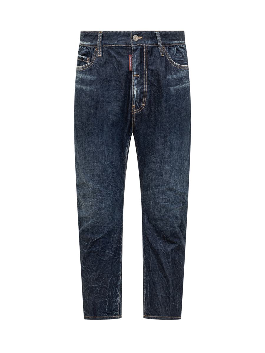 DSQUARED2 Blå Begagnade Avsmalnande Jeans Från Dsquared2