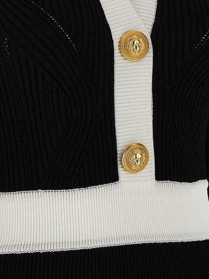 Balmain tvåfärgad klänning