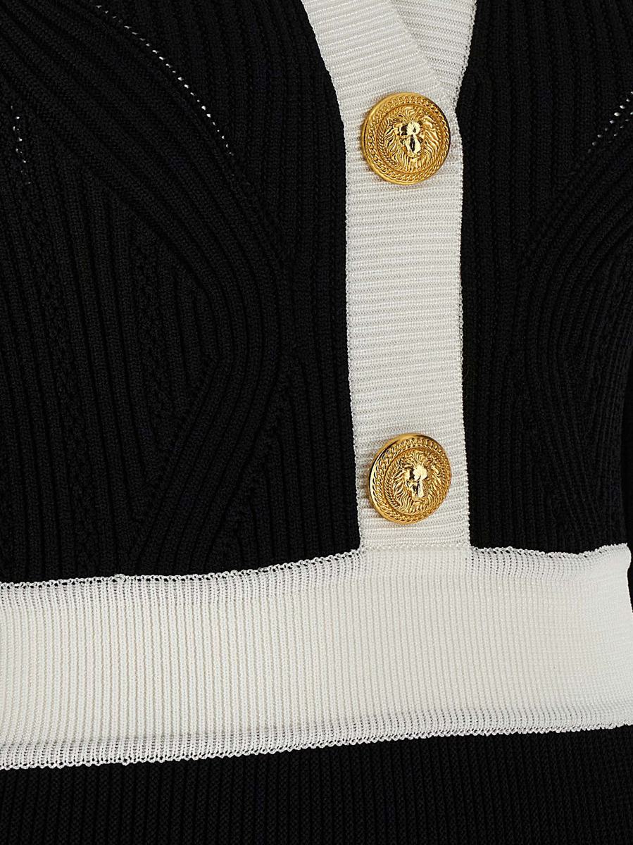 Balmain tvåfärgad klänning