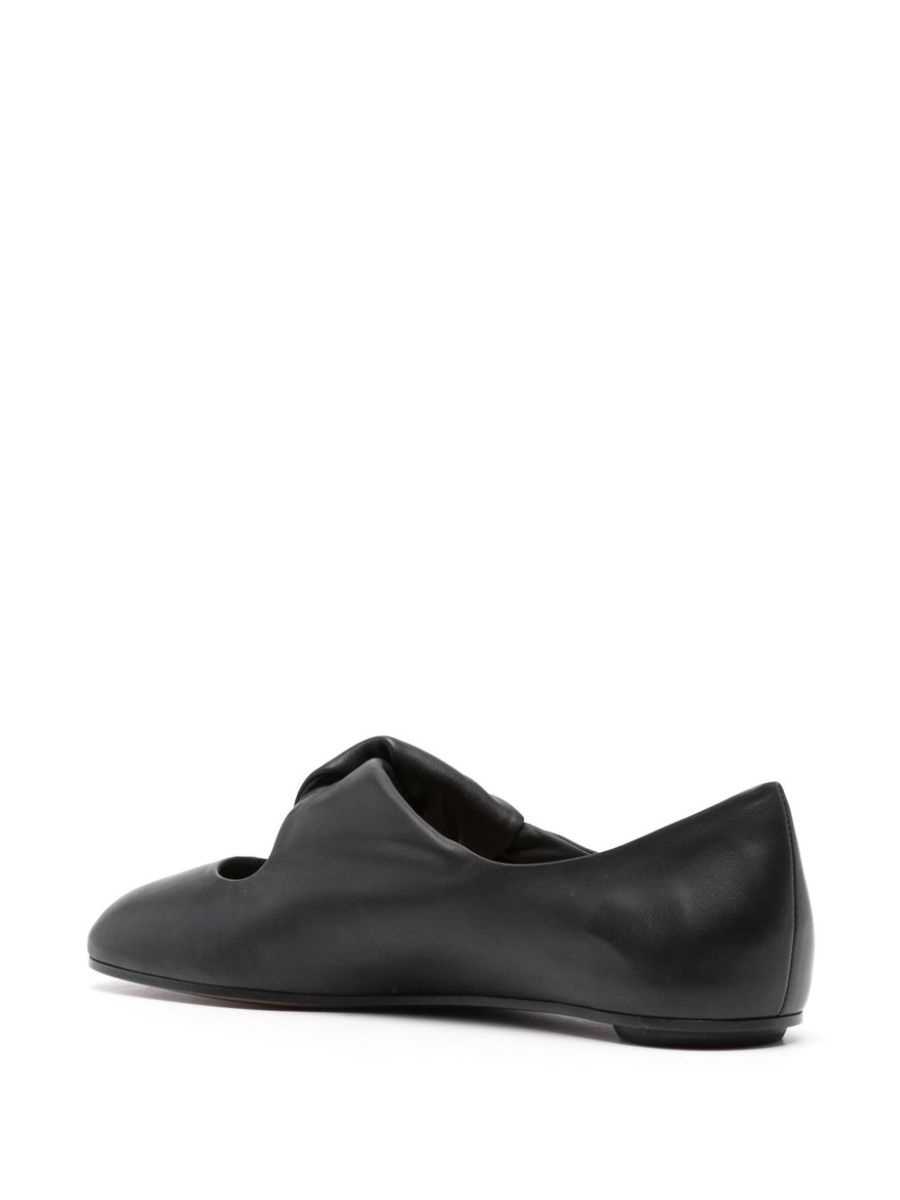 Alexander McQueen Ballerinaskor med vriden detalj