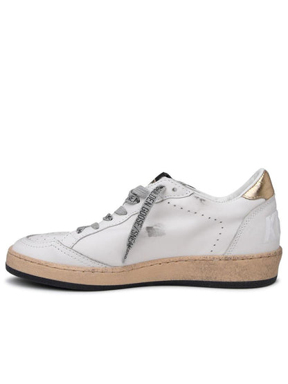 Golden Goose – Superstar – Vita sneakers i läder